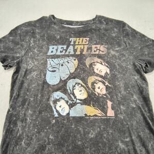The Beatles Rubber Soul Short Sleeve Graphic T-Shirt Youth Boys Size 13/14 Gray